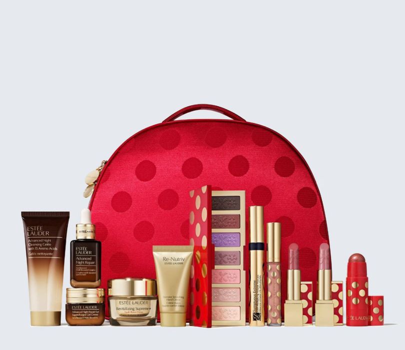 Набор от Este Lauder оттенки помад нюд и красный