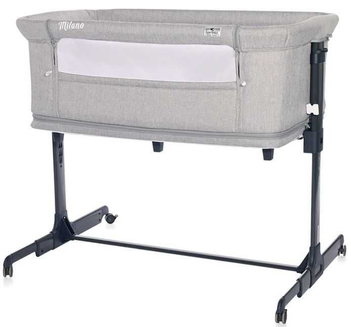 Детска кошара Next to me Lorelli 2 в 1 - Milano, Сива
