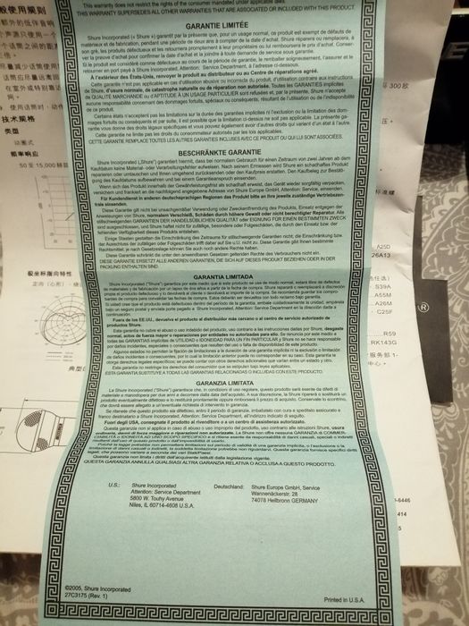 Microfon Profesional Original Shure SM58 cardioid Made in Mexic 2005