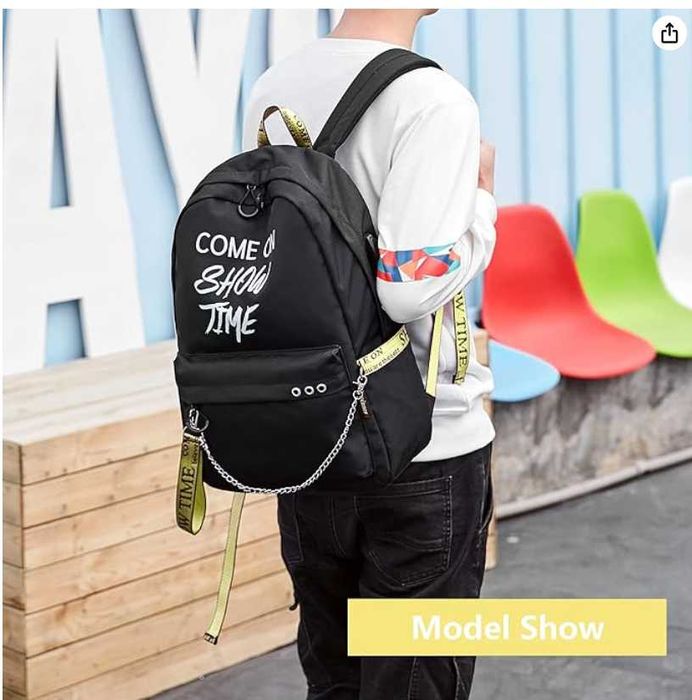 Скидка! Новый стильный молодёжный рюкзак со светящейся надписью