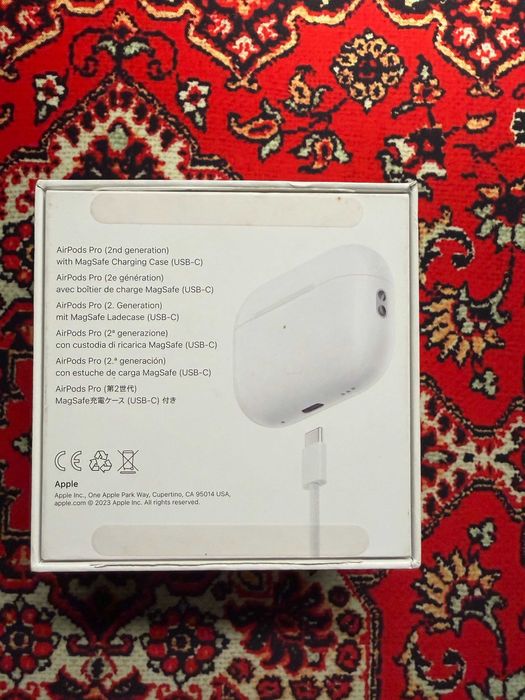 AirPods Pro 2 USB-C MagSafe MTJV3ZM/A – ca noi, dopuri noi + set extra