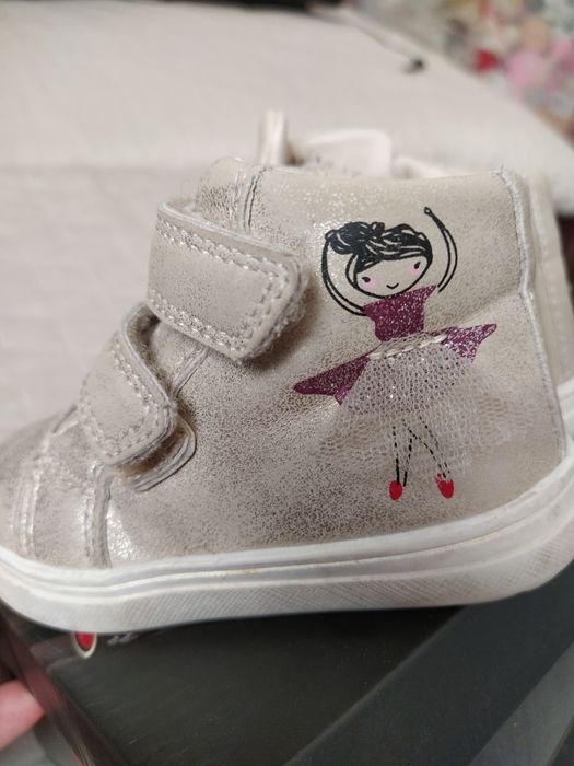 Детски златисти обувки боти Nelli Blu