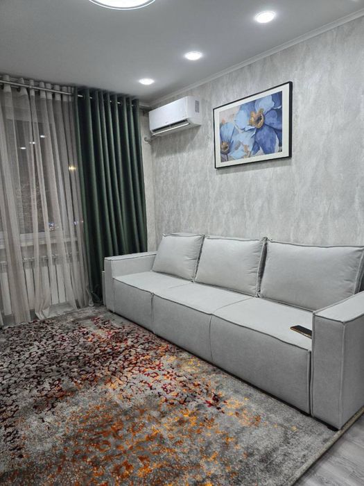 Чиланзар 8 кв. 1комнатная Евро. С обстановкой