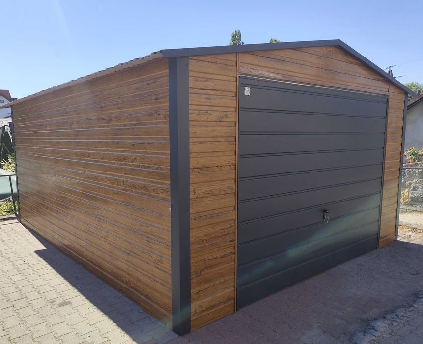 Garaj 5 m × 5 m Stejar Auriu cu Poartă Basculantă Grafit Oradea • OLX.ro