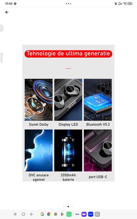 Casti bluetooth wireless