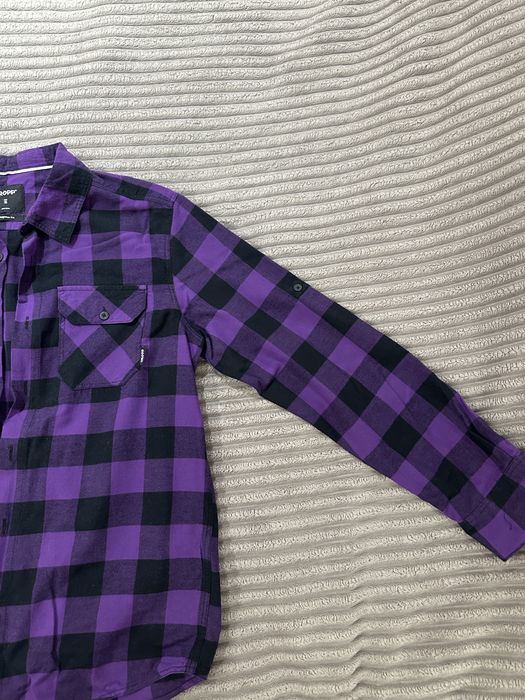 Фиолетовая клетчатая рубашка CROPP
