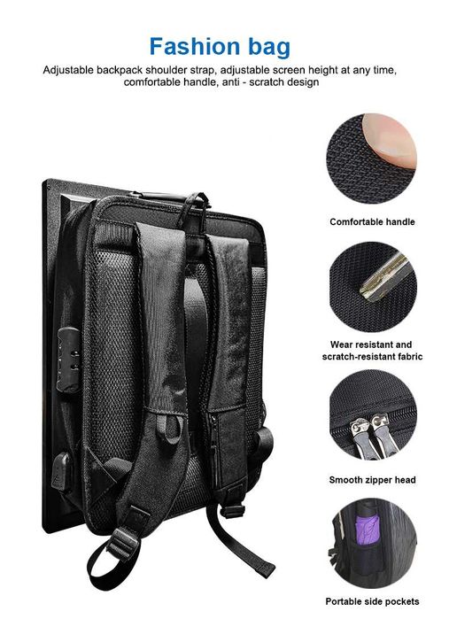 Рюкзак с LED-экраном для рекламы.