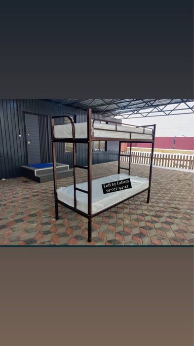 ikki qavatli temit krovat двухяърусное металлическое кровать