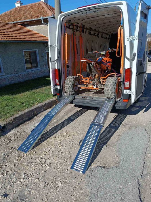 Сгъваема двойна метална рампа рампи 400кг за атв бъги