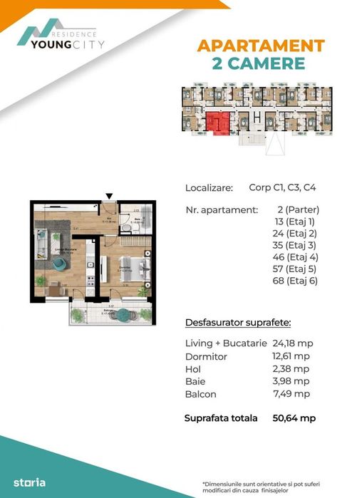 De vânzare: Studio spațios, 51 mp | Metrou Berceni, 5-7 minute