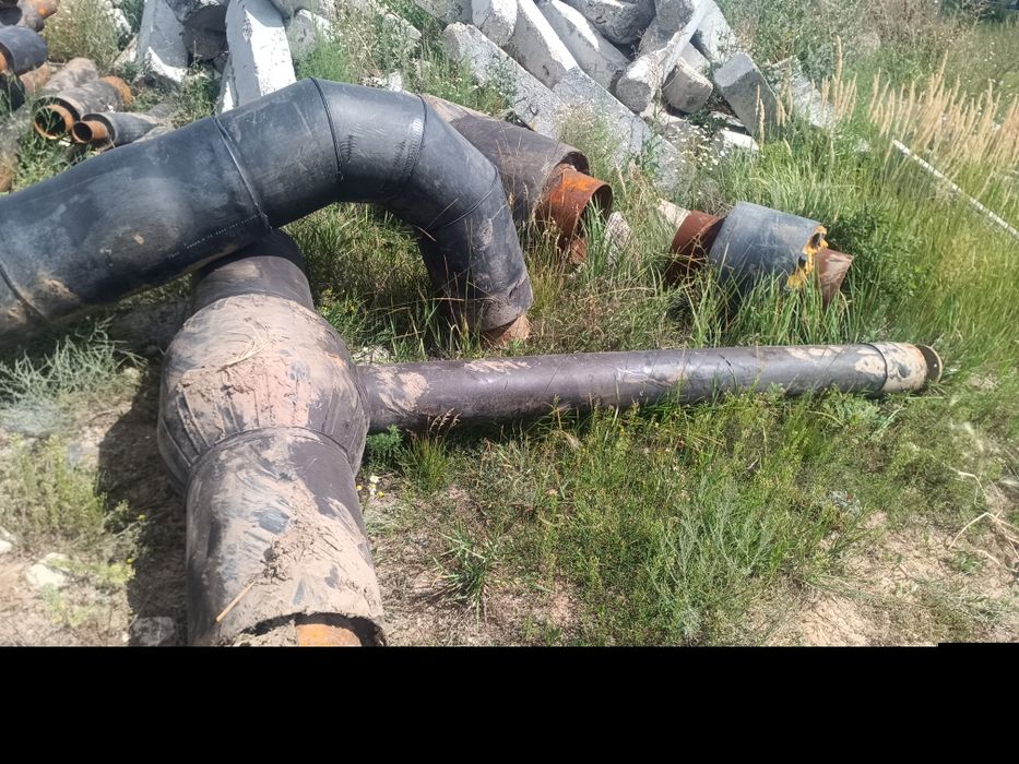 Трубы ППУ, ПНД водопровод, теплотрасса, отводы, тройники,