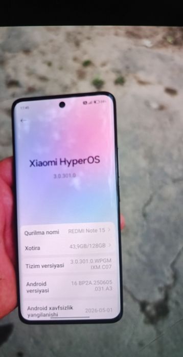 Redmi not 15 128tali