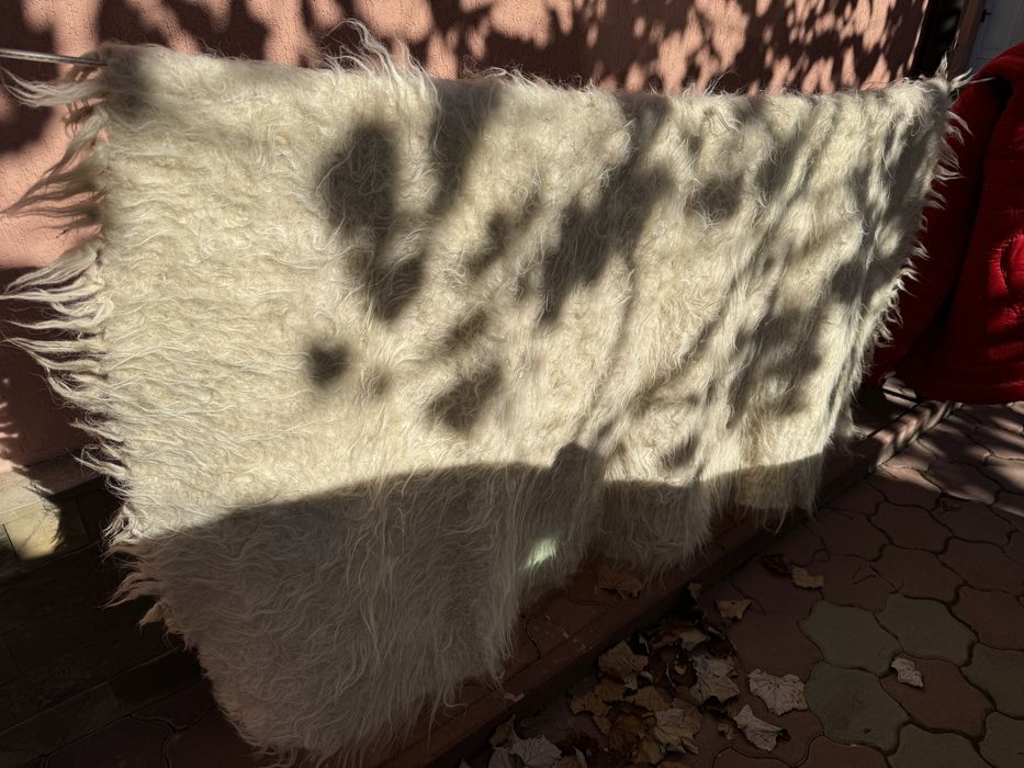 Sarica plocad de lana autentic