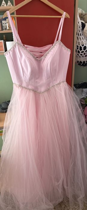 Официална/Бална рокля, размер L/XL, бледо розово