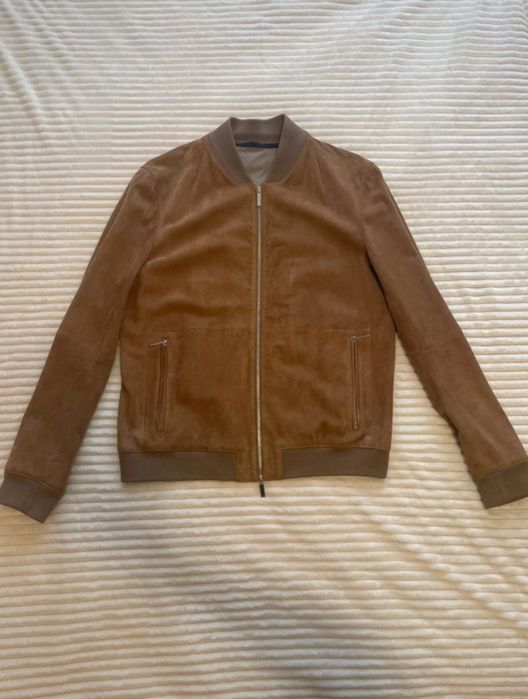Geaca bomber Hugo Boss Alfondo Suede