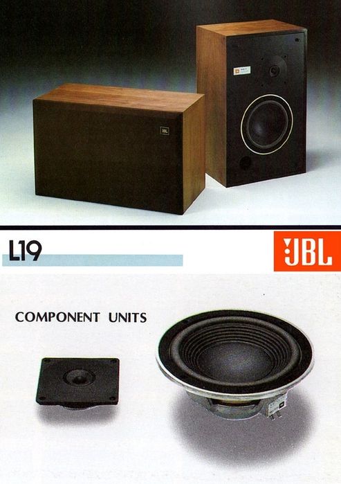 Boxe JBL L19 originale vintage made in SUA