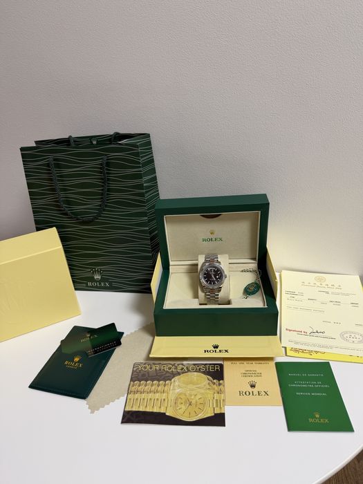 Ceas Rolex Day-Date/Silver/Black Dial