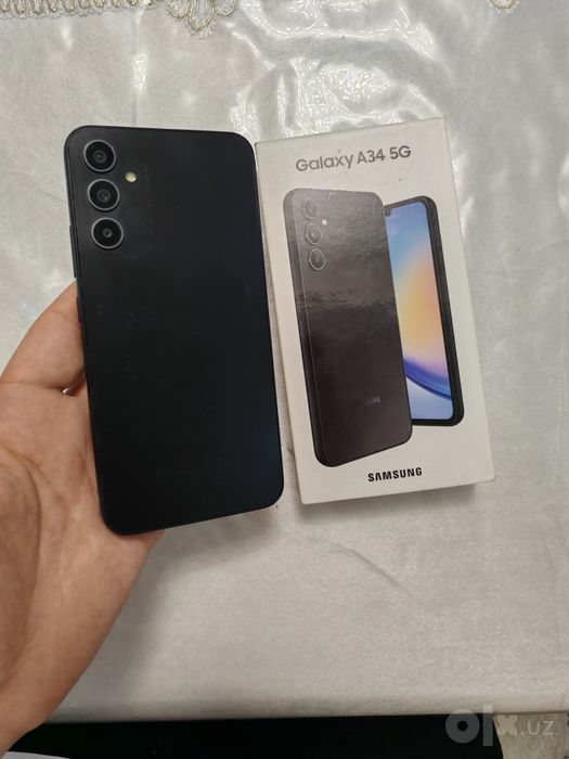 Samsung Galaxy A34 5G 8+8/256GB Black Original Igravoy Karobka Yaxshi