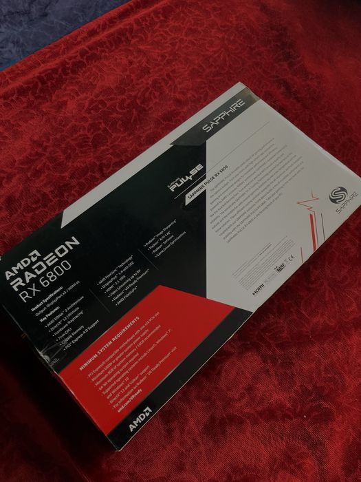 НОВА! Видео карта Sapphire Radeon™ RX 6800 PULSE, 16GB GDDR6, 256-bit