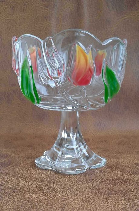 Кристални кана, ордьовър, бонбониера и свещник