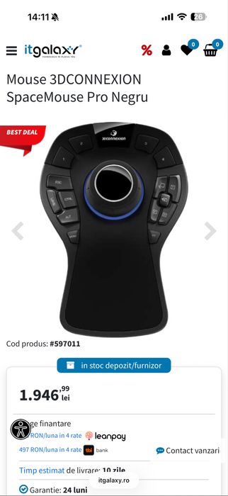 3D connexion Space Mouse Pro Professional