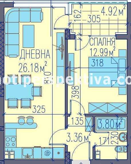 Продава се Двустаен апартамент в Пловдив, Център - 73 кв.м за 734 €/кв.м - Снимка #3
