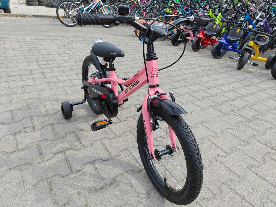 CROSS Алуминиев велосипед 16" DAISY розов