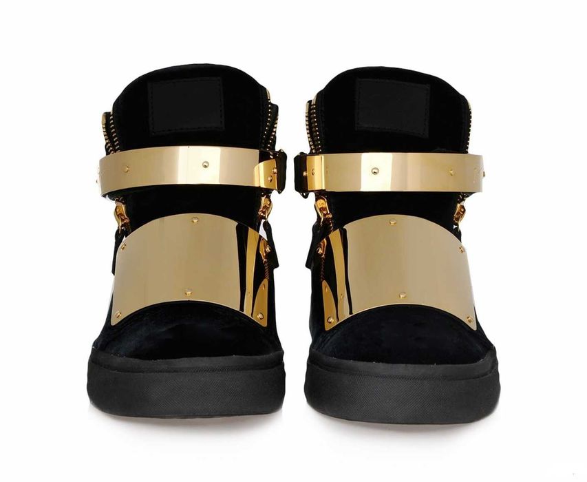 Giuseppe zanotti london velvet gold, Valentino, Armani jeans , Versace