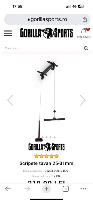 Scripete exercitii spate, triceps etc pt tavan, nou Germany