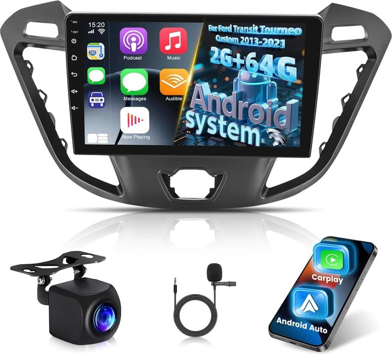Android автомобилно радио за Ford Transit Tourneo Custom 2013-2021