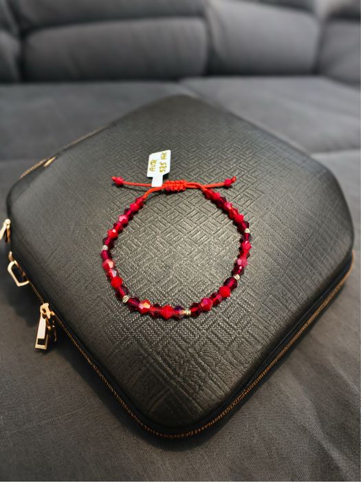 Bratara reglabila cu bilute de aur 14 k