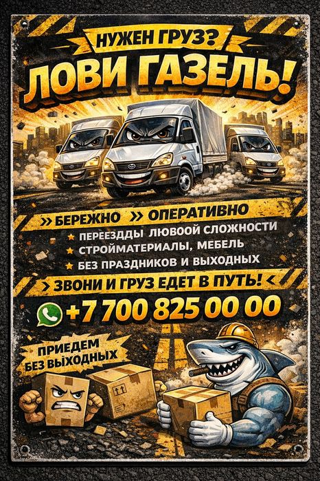 Газель Грузоперевозки 24/7