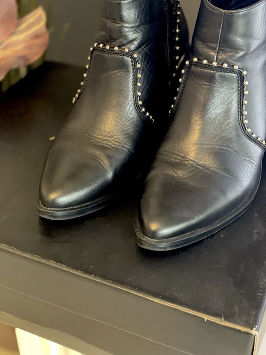 Stave Madden Botine din piele de dama