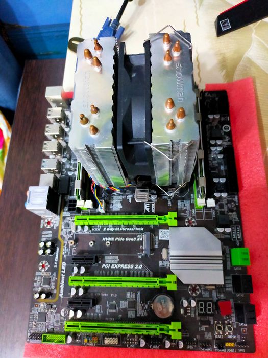 Комплекты для пк мат плата+проц+охлад