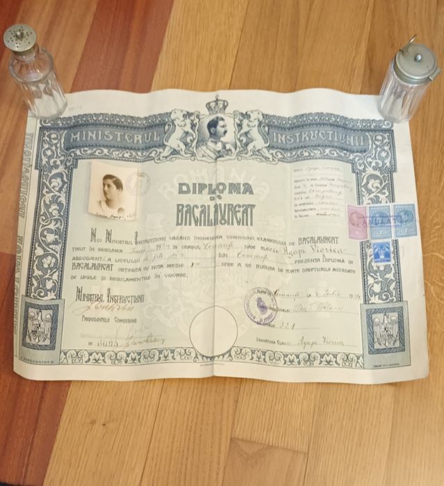 Diploma veche Interbelica