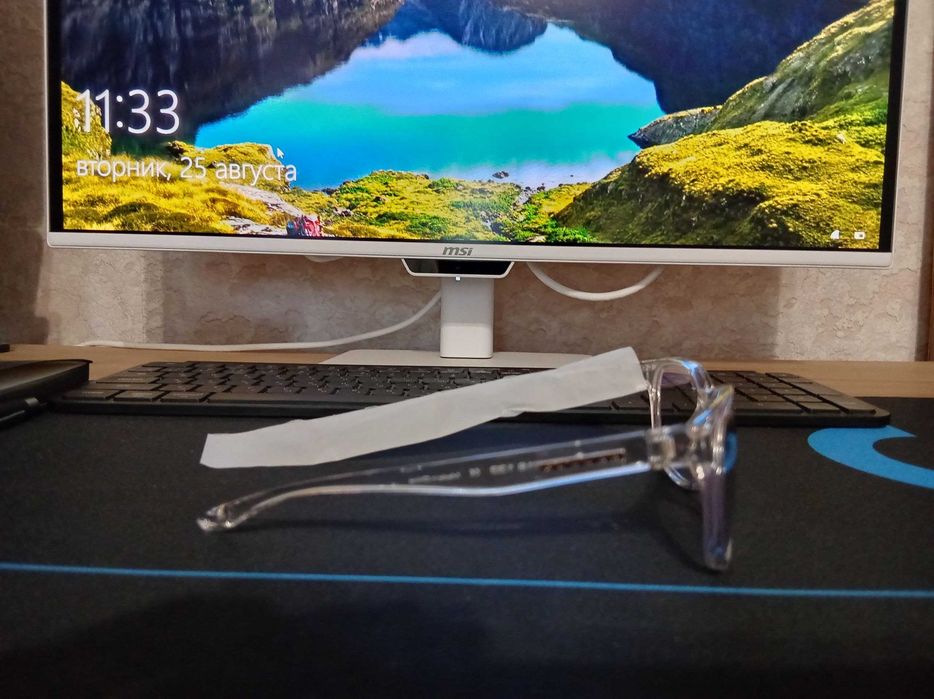 GUNNAR Rush Crystal Clear — очки для компьютера, новые