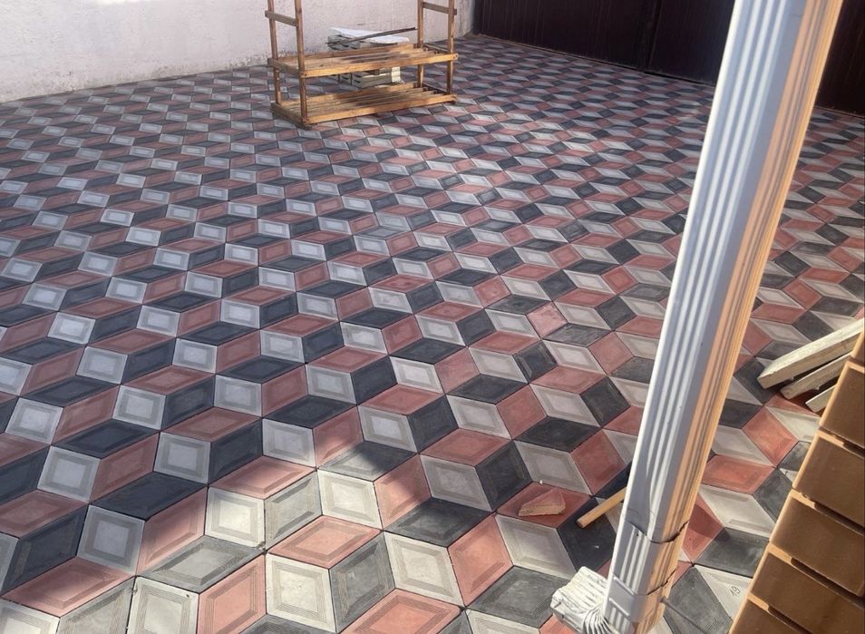 Укладка брусчатки