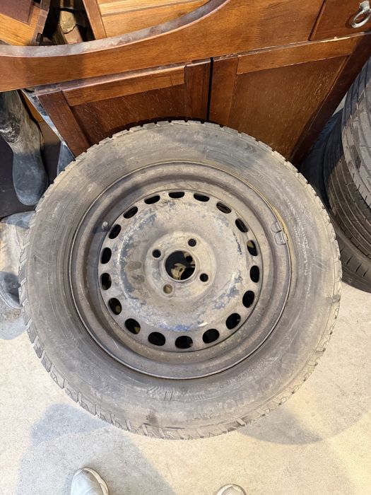 Jante complete tablă + anvelope iarnă 175/70 R14