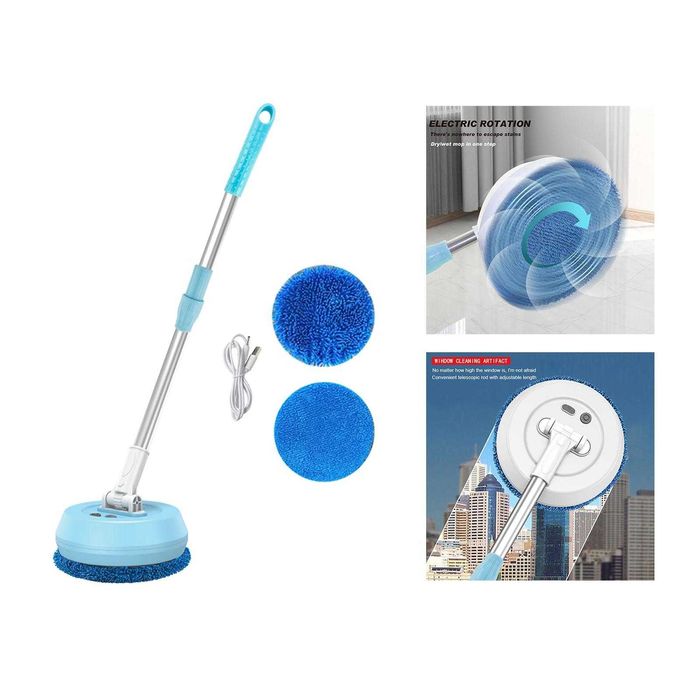 Електрическа телескопична машина за почистване на пода,тавана,прозорци