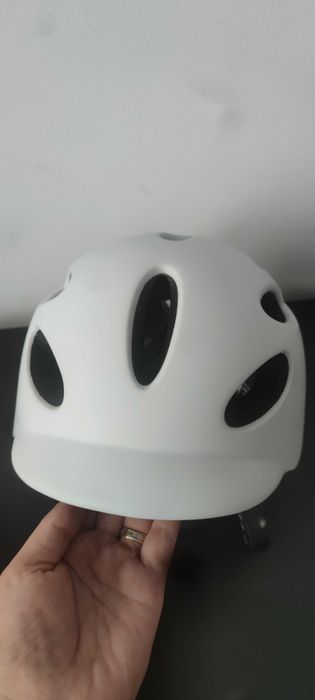 Casca biciclist unisex Exclusky alb mat mărime 54-58