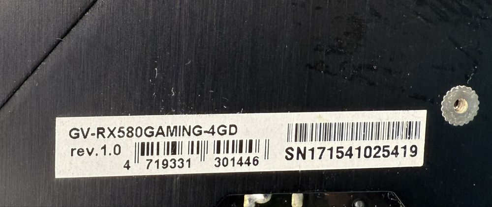 НОВО Геймърска видеокарта Gigabyte Radeon RX 580 GAMING 4GB