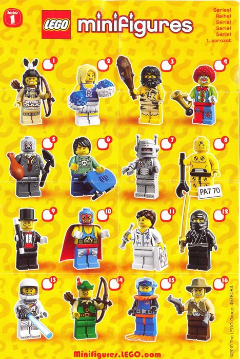 Лего минифигурки серия 1-11 Lego minifigures series