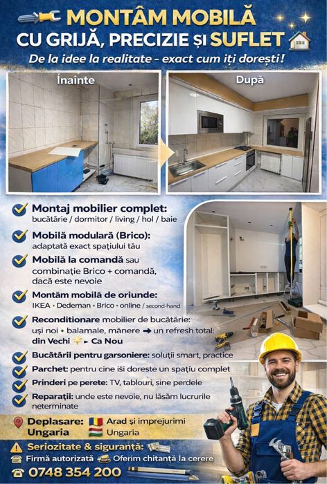 Montăm mobila si facem la comadă!