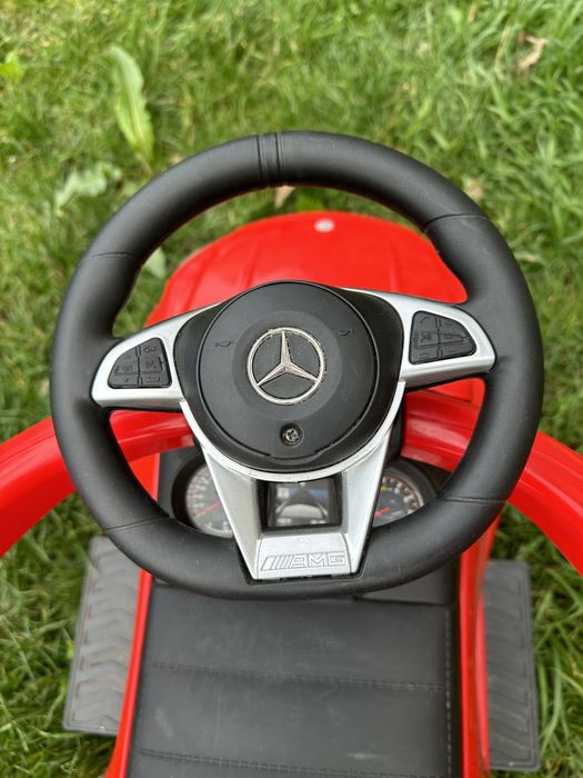 Masinuta 3 in 1 pentru copii, Mercedes AMG Red, Milly Mally