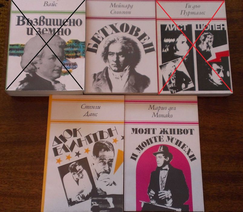 Книги за бележити музиканти