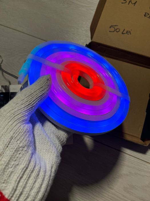 Banda led neon siliconata waterproof RGB IC 3m