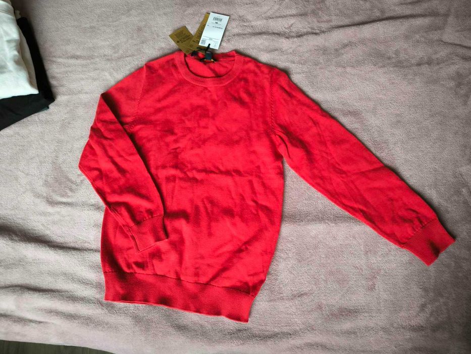 Нов, памучен пуловер, OVS, 9-10 г. 140 sm.