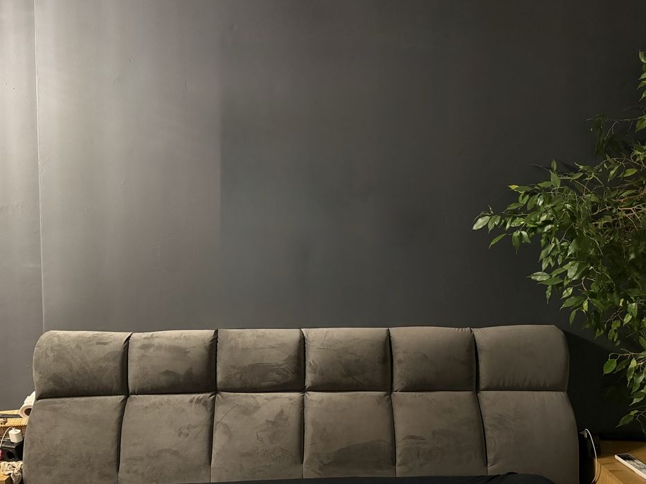 Тапицирана табла за Легло- сива с височина 100 см, ширина 200 см,