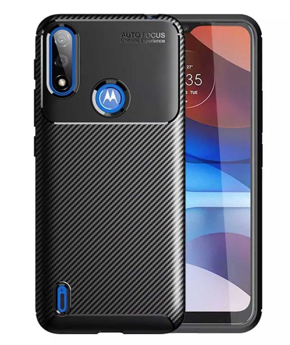Husa Premium Antisoc model Carbon pt. Motorola Moto G60, E7 Power