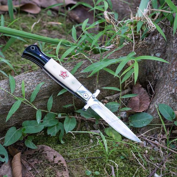 Класически сгъваем нож с калъф СССР